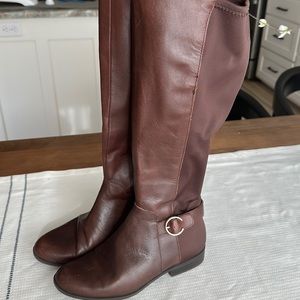Leather Nine West knee high boots